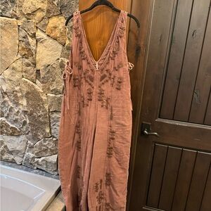 Womens corduroy overalls.